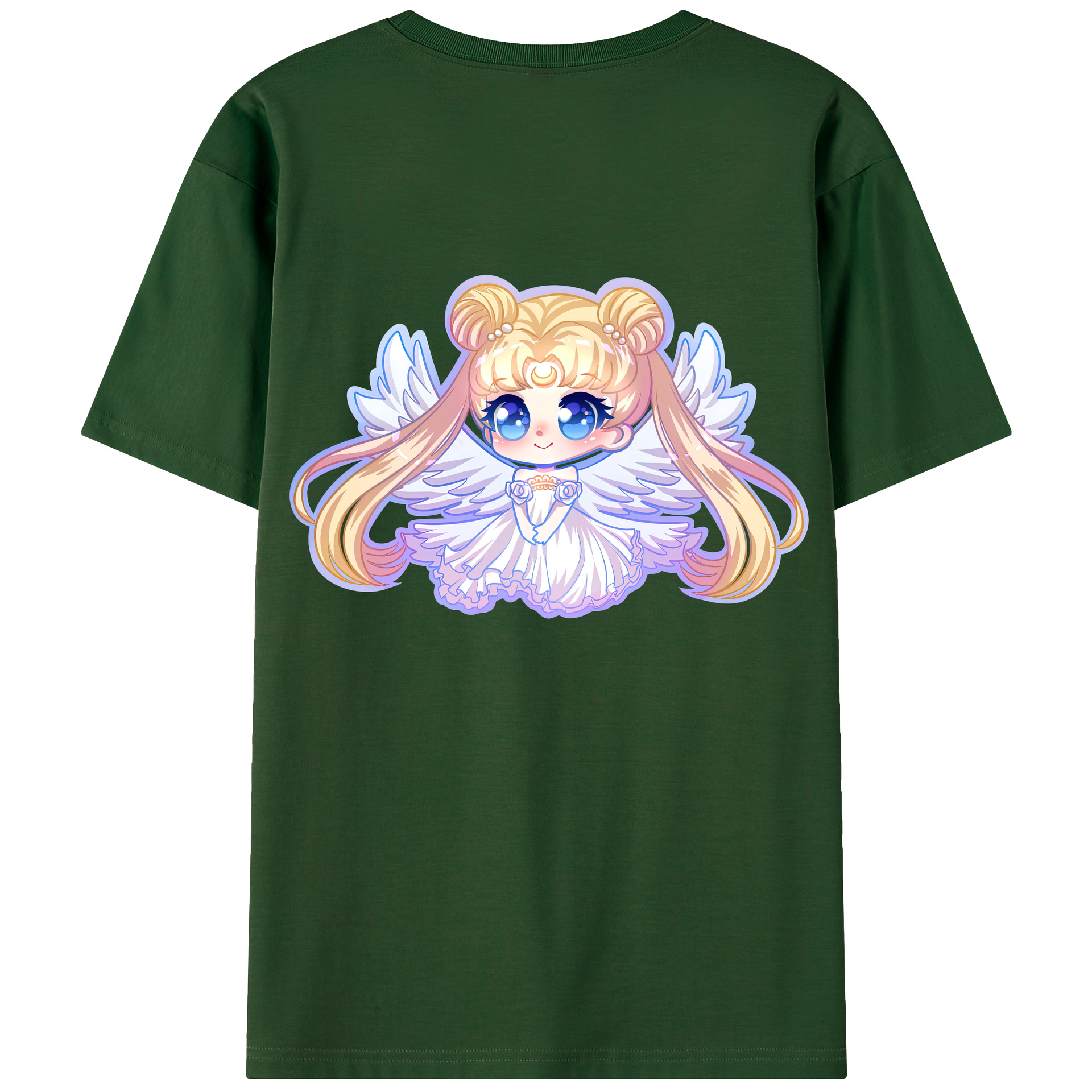 （画像用） 美少女戦士セーラームーン 愛野 美奈子 あいの みなこ Sailor Moon Aino Minako 綿100％半袖Tシャツ（背面プリント）